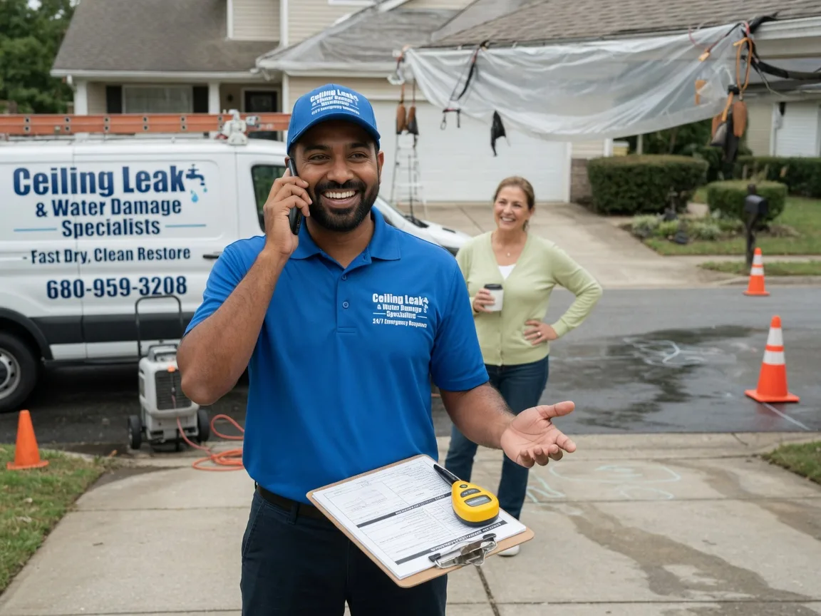 Ceiling Leak Cleanup South Heart, ND FAQs